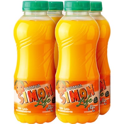 SIMON LIFE NARANJA PACK 4 X 33 CL